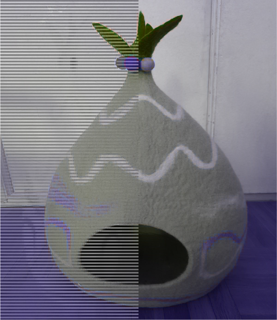 Gray Black Felt Shoulder Bags - Image 3